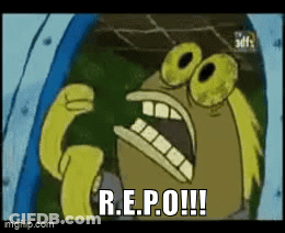 A Cartoon Character With A Big Mouth Says R.e.p.o GIF