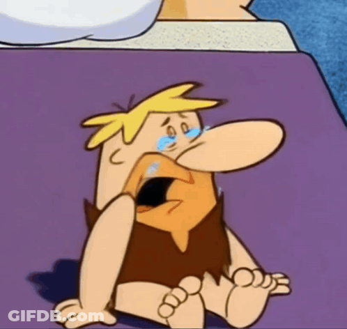 A Cartoon Character With A Big Nose Is Crying GIF