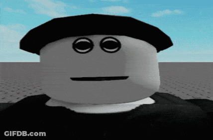 A Cartoon Character With A Black Hat And A Smiley Face GIF