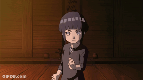 A Cartoon Character With A Black Shirt And A Black Headband Is Standing On A Wooden Floor GIF