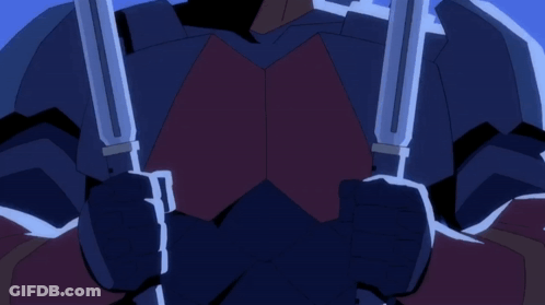 A Cartoon Character With A Blue Background And A Few Lines On It GIF