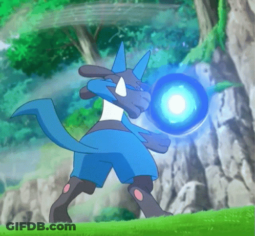 A Cartoon Character With A Blue Ball In His Hand GIF