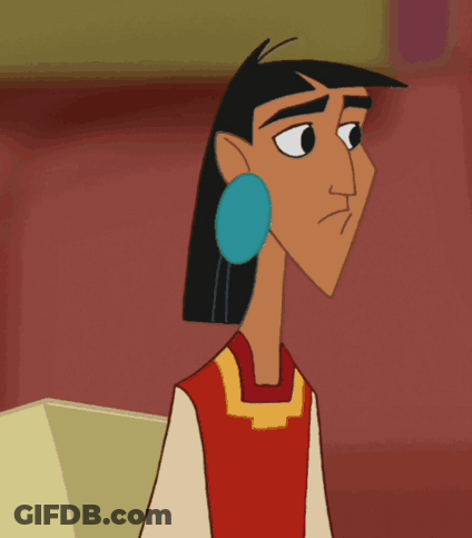 A Cartoon Character With A Blue Earring On His Right Ear GIF