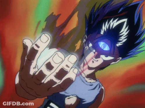 A Cartoon Character With A Blue Eye Is Giving The Middle Finger To The Camera GIF