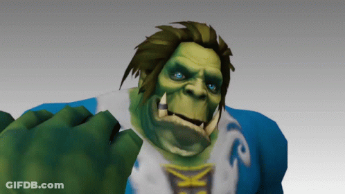 A Cartoon Character With A Blue Shirt That Says ' Xk ' On It GIF