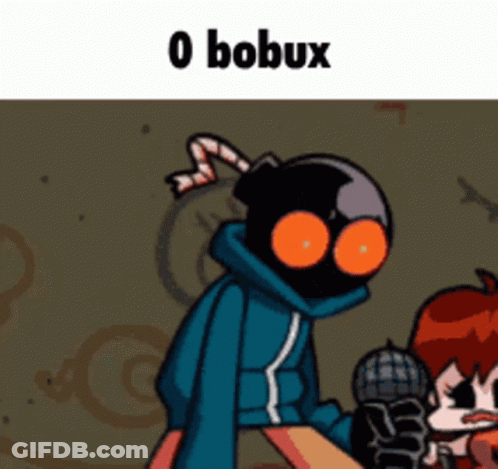 A Cartoon Character With A Bomb On His Head Is Holding A Microphone GIF
