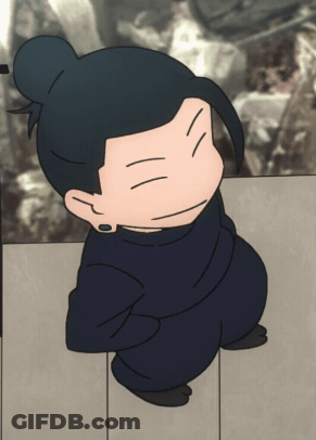 A Cartoon Character With A Bun On His Head GIF
