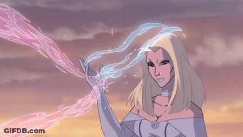 A Cartoon Character With A Butterfly On Her Head GIF
