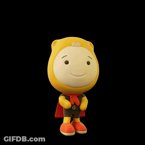 A Cartoon Character With A Cape And The Words See You Later GIF
