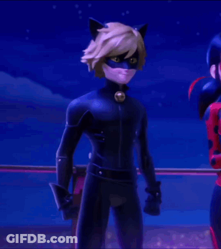 A Cartoon Character With A Cat Ear Mask Has A Question Mark Above His Head GIF
