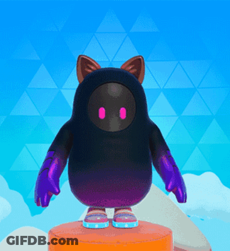 A Cartoon Character With A Cat Ear On His Head GIF