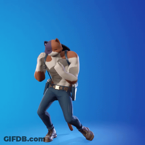 A Cartoon Character With A Cat Mask On His Head GIF