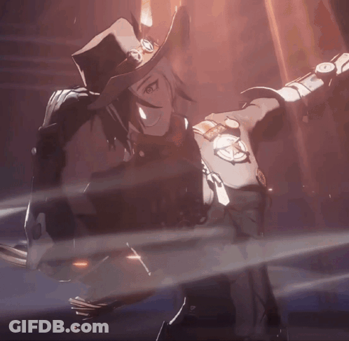 Cartoon Character With Cowboy Hat And Badge GIF