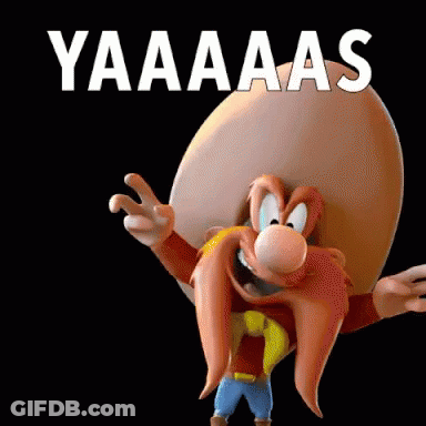 A Cartoon Character With A Cowboy Hat And A Beard Says Yaaaaas GIF