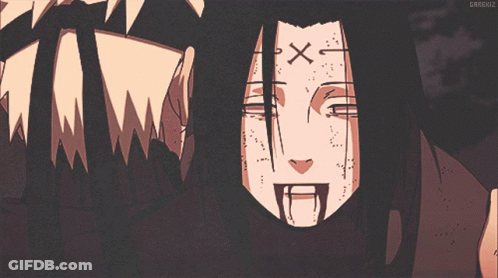 A Cartoon Character With A Cross On His Face GIF
