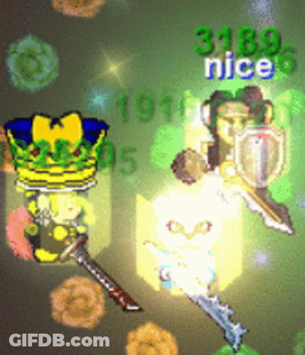 A Cartoon Character With A Crown And A Sword Has 3189 Nice GIF