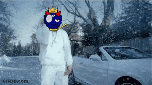 A Cartoon Character With A Crown And The Word Hook On His Head GIF