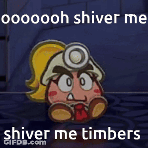 A Cartoon Character With A Doctor 'S Hat On Says Oooooooh Shiver Me Shiver Me Timbers .. GIF