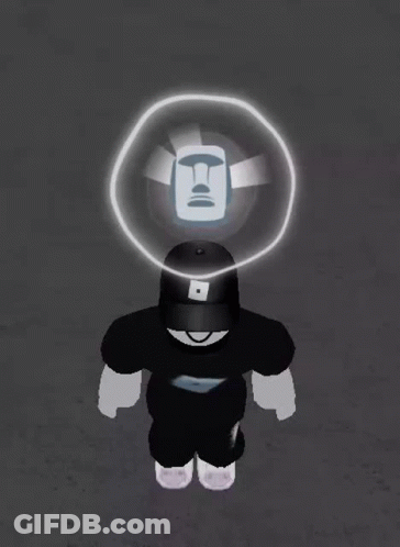 A Cartoon Character With A Glowing Circle Around Their Head GIF