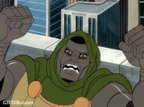 A Cartoon Character With A Green Cape And A Hood GIF
