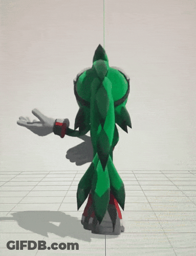 A Cartoon Character With A Green Head And A Yellow Beak GIF