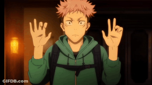 A Cartoon Character With A Green Hoodie And A Backpack Is Giving The Ok Sign GIF