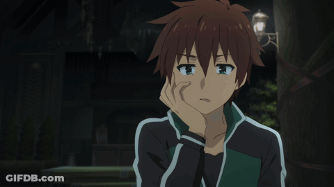 A Cartoon Character With A Hand On His Face Looks Serious GIF