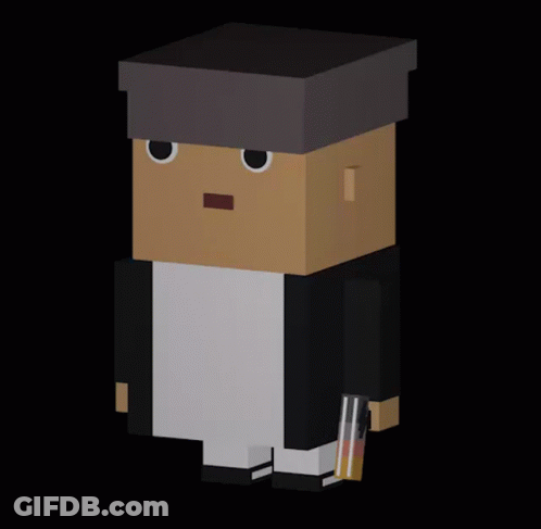 A Cartoon Character With A Hat And A Book GIF