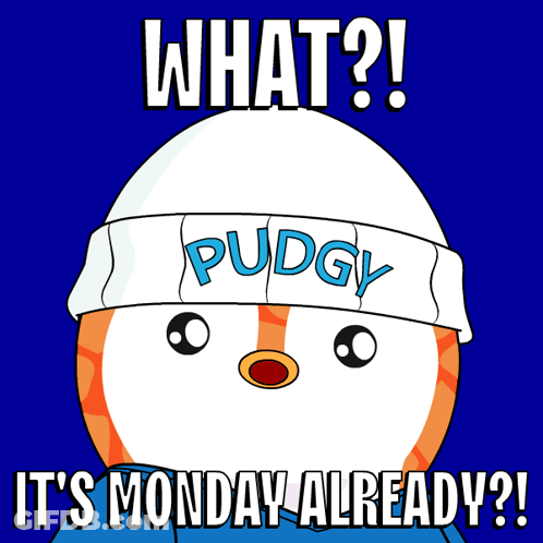 A Cartoon Character With A Hat That Says Pudgy GIF