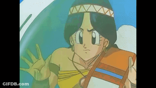 Cartoon Character With Headband Holding Book GIF