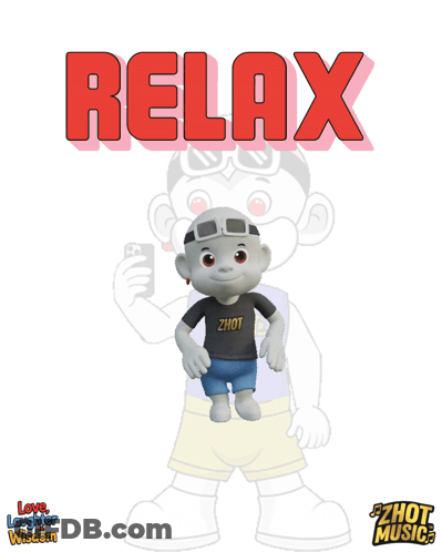 A Cartoon Character With A Headband That Says ' Zhot ' On It GIF