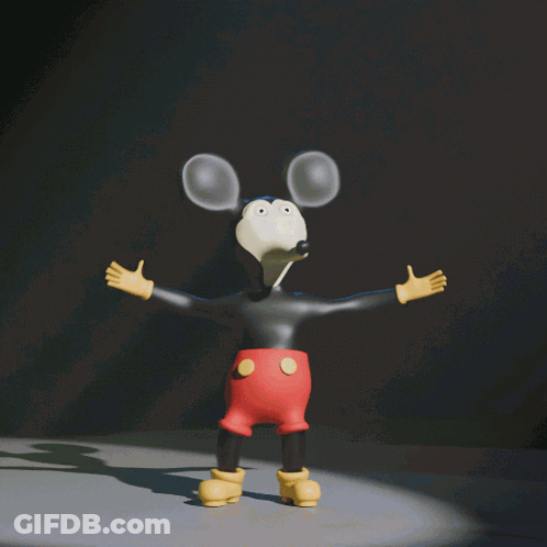 A Cartoon Character With A Heart Shaped Face And A Big Mouth GIF