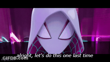 A Cartoon Character With A Hood On Says `` Alright , Let 'S Do This One Last Time '' GIF