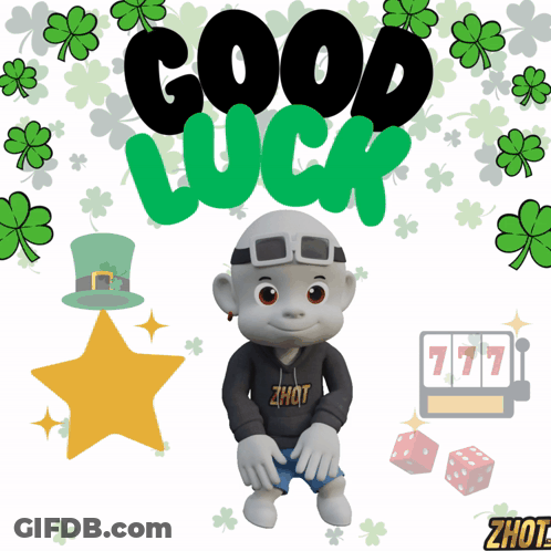 A Cartoon Character With A Hoodie That Says Zhot GIF