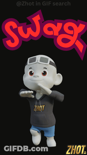 Cartoon Character With Hoodie Zhot GIF
