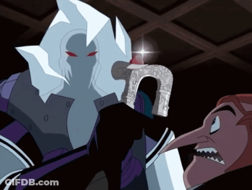 Cartoon Character With Long Nose And Sword GIF