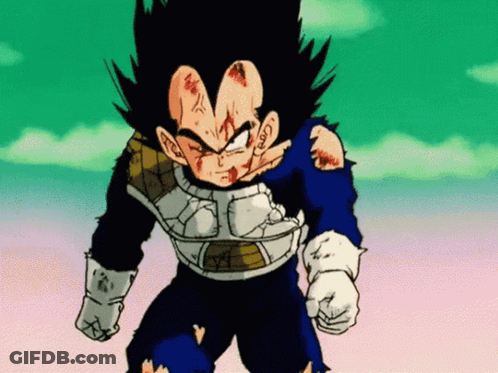 A Cartoon Character With A Lot Of Blood On His Face And Arms GIF
