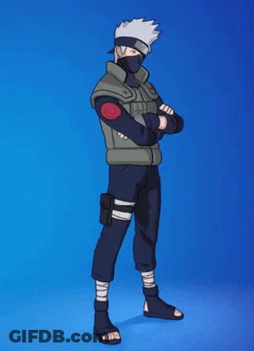 A Cartoon Character With A Mask On His Face Is Giving A High Five GIF