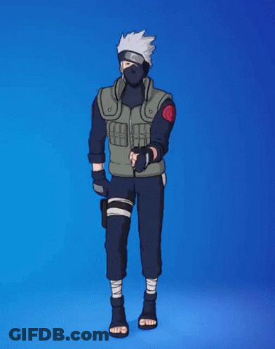 A Cartoon Character With A Mask On His Face Is Waving His Hand . GIF