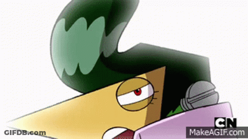 A Cartoon Character With A Microphone And The Cn Logo GIF