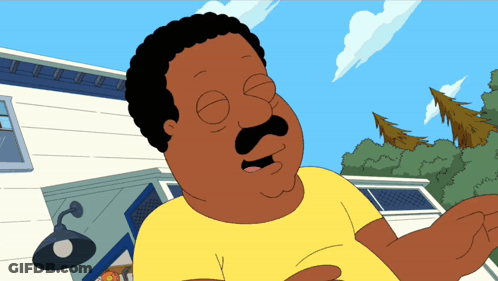 A Cartoon Character With A Mustache And A Yellow Shirt Is Standing In Front Of A House GIF