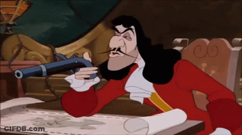A Cartoon Character With A Mustache Is Holding A Gun In His Hand GIF