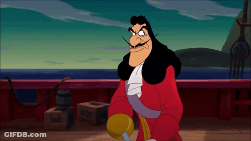 A Cartoon Character With A Mustache Is Standing On A Ship GIF