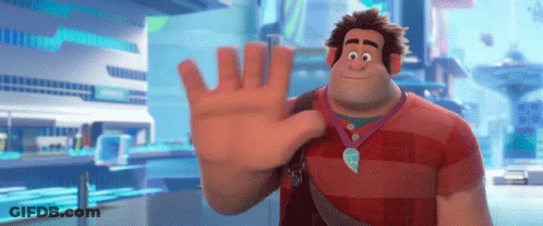 A Cartoon Character With A Necklace That Says ' I Love You ' On It GIF