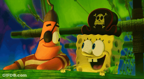 A Cartoon Character With A Pirate Hat On GIF