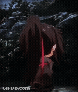 A Cartoon Character With A Ponytail Is Smiling GIF