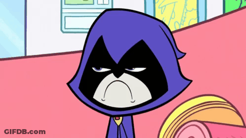 A Cartoon Character With A Purple Cape Is Making A Sad Face GIF