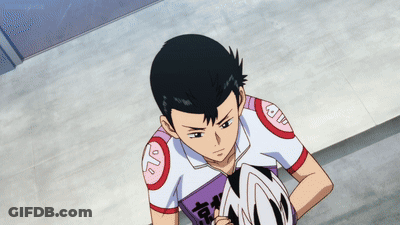 A Cartoon Character With A Purple Shirt That Says Tokyo On It GIF