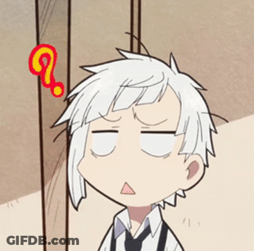 A Cartoon Character With A Question Mark On His Head GIF