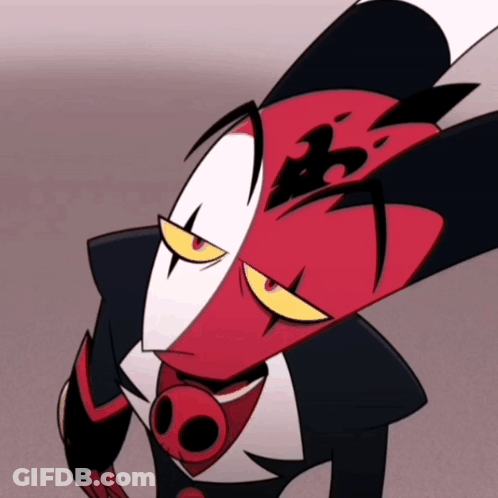Red And White Face Cartoon Character With Big Nose GIF